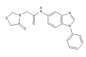 2-(4-ketothiazolidin-3-yl)-N-(1-phenylbenzimidazol-5-yl)acetamide