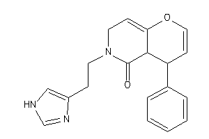 6-[2-(1H-imidazol-4-yl)ethyl]-4-phenyl-4a,7-dihydro-4H-pyrano[3,2-c]pyridin-5-one