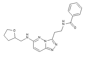 N-[2-[6-(tetrahydrofurfurylamino)-[1,2,4]triazolo[3,4-f]pyridazin-3-yl]ethyl]benzamide