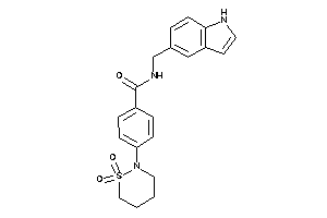 4-(1,1-diketothiazinan-2-yl)-N-(1H-indol-5-ylmethyl)benzamide