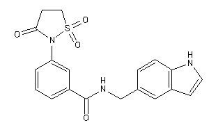 N-(1H-indol-5-ylmethyl)-3-(1,1,3-triketo-1,2-thiazolidin-2-yl)benzamide