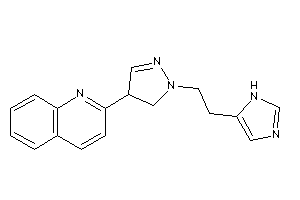 2-[1-[2-(1H-imidazol-5-yl)ethyl]-2-pyrazolin-4-yl]quinoline