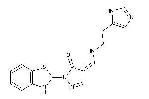 Image of 2-(2,3-dihydro-1,3-benzothiazol-2-yl)-4-[[2-(1H-imidazol-5-yl)ethylamino]methylene]-2-pyrazolin-3-one
