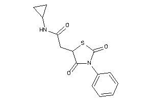 N-cyclopropyl-2-(2,4-diketo-3-phenyl-thiazolidin-5-yl)acetamide