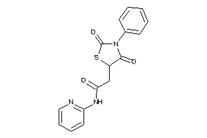 2-(2,4-diketo-3-phenyl-thiazolidin-5-yl)-N-(2-pyridyl)acetamide