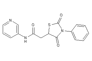 2-(2,4-diketo-3-phenyl-thiazolidin-5-yl)-N-(3-pyridyl)acetamide