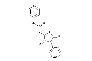 2-(2,4-diketo-3-phenyl-thiazolidin-5-yl)-N-(4-pyridyl)acetamide