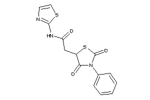 2-(2,4-diketo-3-phenyl-thiazolidin-5-yl)-N-thiazol-2-yl-acetamide