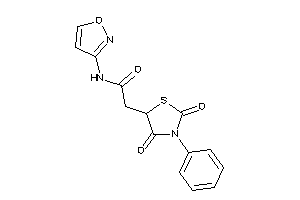 2-(2,4-diketo-3-phenyl-thiazolidin-5-yl)-N-isoxazol-3-yl-acetamide