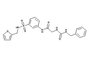 Image of 2-(benzylcarbamoylamino)-N-[3-(2-furfurylsulfamoyl)phenyl]acetamide