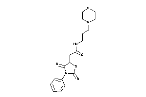 2-(2,4-diketo-3-phenyl-thiazolidin-5-yl)-N-(3-morpholinopropyl)acetamide