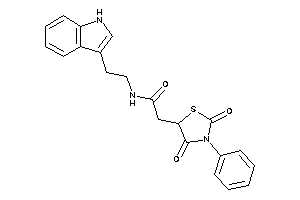 2-(2,4-diketo-3-phenyl-thiazolidin-5-yl)-N-[2-(1H-indol-3-yl)ethyl]acetamide