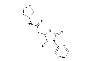 2-(2,4-diketo-3-phenyl-thiazolidin-5-yl)-N-tetrahydrothiophen-3-yl-acetamide