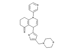 4-[4-(morpholinomethyl)-2-thienyl]-1-(3-pyridyl)-4,6,7,8-tetrahydroquinolin-5-one