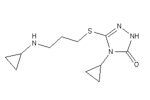 4-cyclopropyl-3-[3-(cyclopropylamino)propylthio]-1H-1,2,4-triazol-5-one