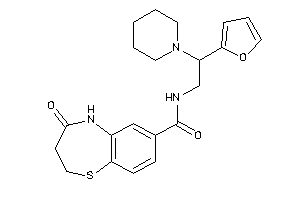 N-[2-(2-furyl)-2-piperidino-ethyl]-4-keto-3,5-dihydro-2H-1,5-benzothiazepine-7-carboxamide