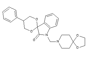 1'-(1,4-dioxa-8-azaspiro[4.5]decan-8-ylmethyl)-5-phenyl-spiro[1,3-dioxane-2,3'-indoline]-2'-one
