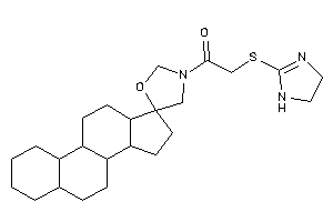 2-(2-imidazolin-2-ylthio)-1-spiro[1,2,3,4,5,6,7,8,9,10,11,12,13,14,15,16-hexadecahydrocyclopenta[a]phenanthrene-17,5'-oxazolidine]-3'-yl-ethanone