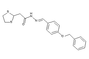 N-[(4-benzoxybenzylidene)amino]-2-(1,3-dithiolan-2-yl)acetamide