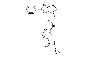 N-cyclopropyl-3-[[2-(6-phenylimidazo[2,1-b]thiazol-3-yl)acetyl]amino]benzamide