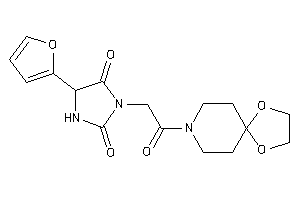 3-[2-(1,4-dioxa-8-azaspiro[4.5]decan-8-yl)-2-keto-ethyl]-5-(2-furyl)hydantoin