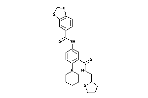 N-[4-piperidino-3-(tetrahydrofurfurylcarbamoyl)phenyl]-piperonylamide