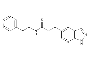 N-phenethyl-3-(1H-pyrazolo[3,4-b]pyridin-5-yl)propionamide