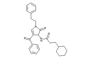 N-(4-benzoyl-2-keto-1-phenethyl-2-pyrrolin-3-yl)-3-cyclohexyl-propionamide