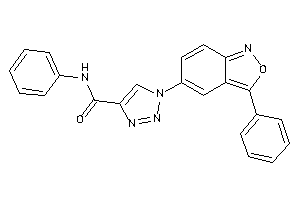 N-phenyl-1-(3-phenylanthranil-5-yl)triazole-4-carboxamide