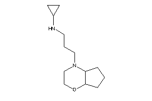 3-(3,4a,5,6,7,7a-hexahydro-2H-cyclopenta[b][1,4]oxazin-4-yl)propyl-cyclopropyl-amine