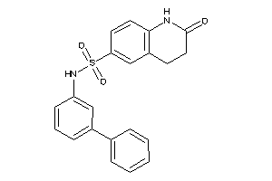 Image of 2-keto-N-(3-phenylphenyl)-3,4-dihydro-1H-quinoline-6-sulfonamide