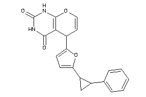 5-[5-(2-phenylcyclopropyl)-2-furyl]-1,5-dihydropyrano[2,3-d]pyrimidine-2,4-quinone