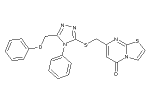 7-[[[5-(phenoxymethyl)-4-phenyl-1,2,4-triazol-3-yl]thio]methyl]thiazolo[3,2-a]pyrimidin-5-one