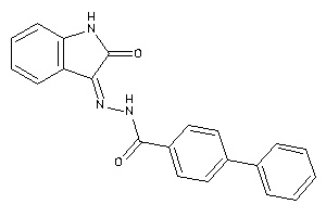 N-[(2-ketoindolin-3-ylidene)amino]-4-phenyl-benzamide