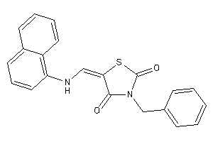 3-benzyl-5-[(1-naphthylamino)methylene]thiazolidine-2,4-quinone