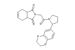 2-[2-[2-(2,3-dihydro-1,4-benzodioxin-6-yl)pyrrolidino]-2-keto-ethyl]-3a,4,7,7a-tetrahydroisoindole-1,3-quinone