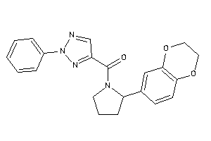 [2-(2,3-dihydro-1,4-benzodioxin-6-yl)pyrrolidino]-(2-phenyltriazol-4-yl)methanone