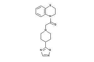 1-(2,3-dihydro-1,4-benzothiazin-4-yl)-2-[4-(1,2,4-oxadiazol-5-yl)piperidino]ethanone