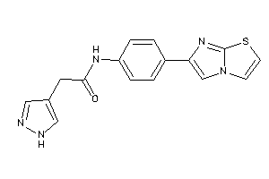 N-(4-imidazo[2,1-b]thiazol-6-ylphenyl)-2-(1H-pyrazol-4-yl)acetamide