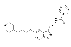 N-[2-[6-(3-morpholinopropylamino)-[1,2,4]triazolo[3,4-f]pyridazin-3-yl]ethyl]benzamide