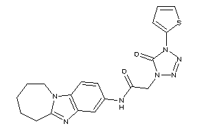 Image of 2-[5-keto-4-(2-thienyl)tetrazol-1-yl]-N-(7,8,9,10-tetrahydro-6H-azepino[1,2-a]benzimidazol-3-yl)acetamide