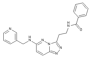 N-[2-[6-(3-pyridylmethylamino)-[1,2,4]triazolo[3,4-f]pyridazin-3-yl]ethyl]benzamide