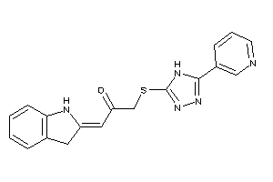 1-indolin-2-ylidene-3-[[5-(3-pyridyl)-4H-1,2,4-triazol-3-yl]thio]acetone