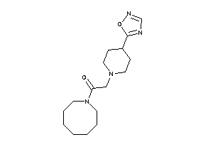 1-(azocan-1-yl)-2-[4-(1,2,4-oxadiazol-5-yl)piperidino]ethanone