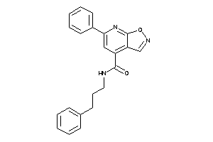 6-phenyl-N-(3-phenylpropyl)isoxazolo[5,4-b]pyridine-4-carboxamide