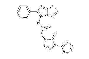 2-[5-keto-4-(2-thienyl)tetrazol-1-yl]-N-(6-phenylimidazo[2,1-b]thiazol-5-yl)acetamide