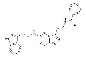 N-[2-[6-[2-(1H-indol-3-yl)ethylamino]-[1,2,4]triazolo[3,4-f]pyridazin-3-yl]ethyl]benzamide