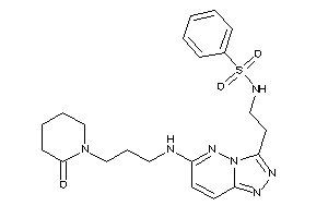 N-[2-[6-[3-(2-ketopiperidino)propylamino]-[1,2,4]triazolo[3,4-f]pyridazin-3-yl]ethyl]benzenesulfonamide