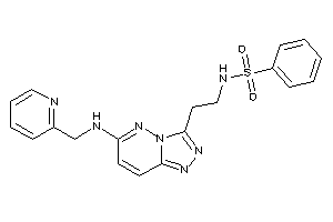 N-[2-[6-(2-pyridylmethylamino)-[1,2,4]triazolo[3,4-f]pyridazin-3-yl]ethyl]benzenesulfonamide
