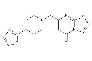 Image of 7-[[4-(1,2,4-oxadiazol-5-yl)piperidino]methyl]thiazolo[3,2-a]pyrimidin-5-one